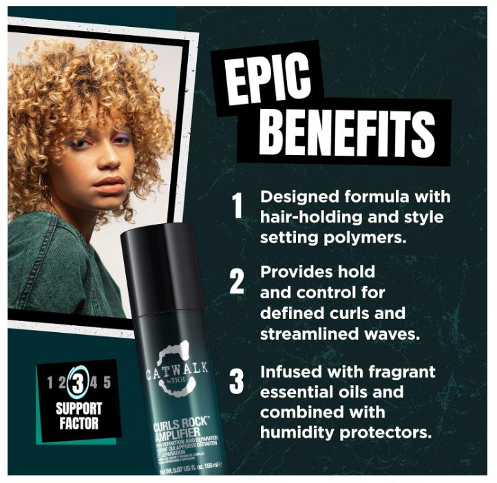 Catwalk by TIGI Curls Rock Amplifier Hair Styling Cream 150ml