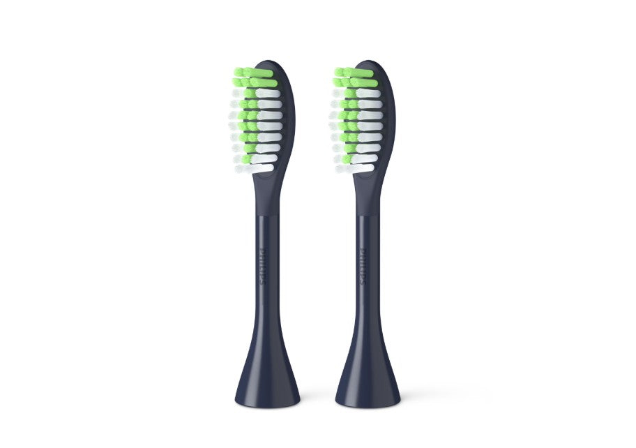 Philips One by Sonicare Electric Toothbrush Heads Navy Blue BH1022/04 2 Pack