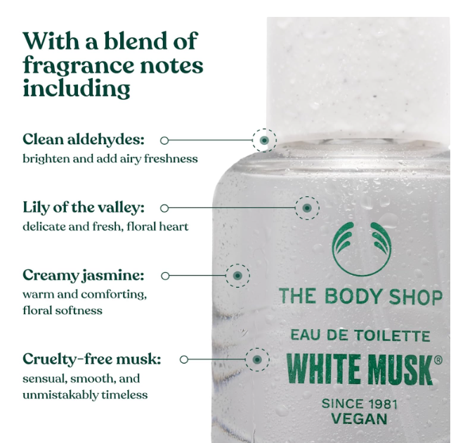 The Body Shop White Musk Eau de Toilette 60ml