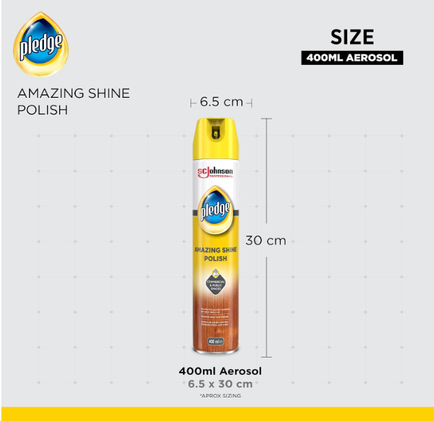 SC Johnson Pledge Amazing Shine Polish Spray 400ml