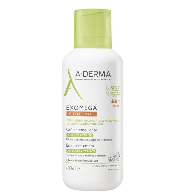 A-Derma Exomega Control Emollient Cream 400ml