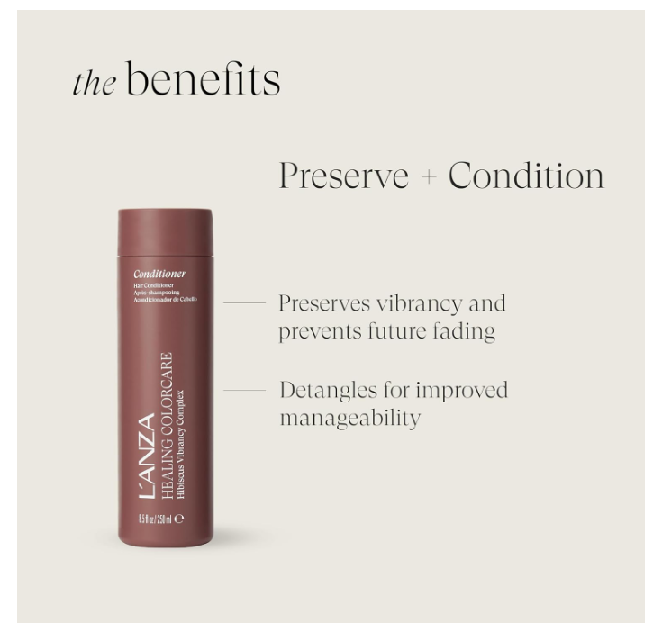 L'anza Healing ColorCare Hibiscus Vibrancy Complex Conditioner 250ml