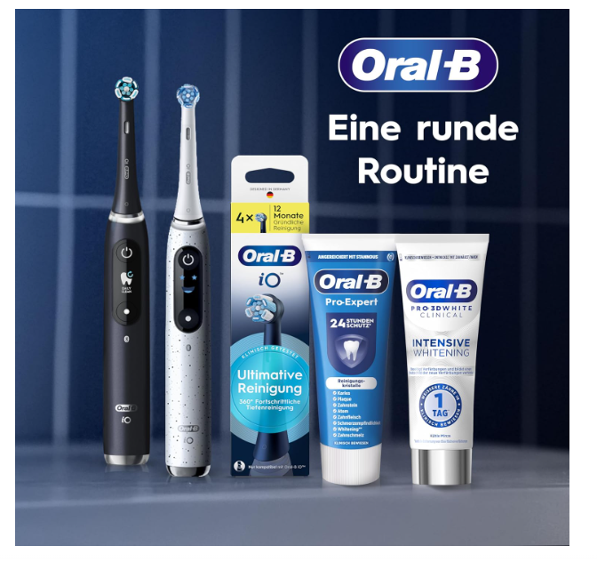 Oral-B iO Ultimate Clean Toothbrush Replacement Heads Megapack White 10 Pack