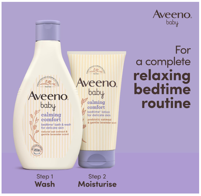 Aveeno Baby Calming Comfort Bedtime Bath & Wash 250ml
