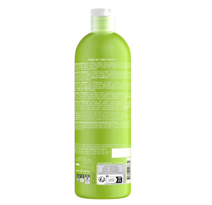 Bed Head by TIGI Re-Energize Urban Antidote Shampoo 750ml