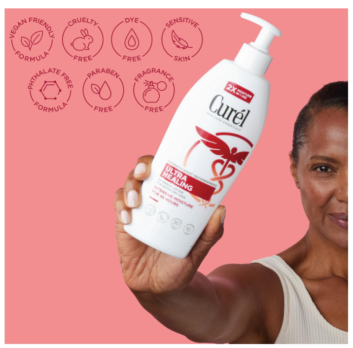 Curel Ultra Healing Lotion Hand and Body Moisturizer for Extra Dry Skin 384ml