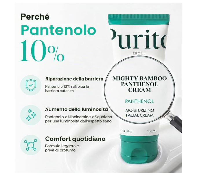 Purito Seoul Mighty Bamboo Panthenol Facial Cream 100ml