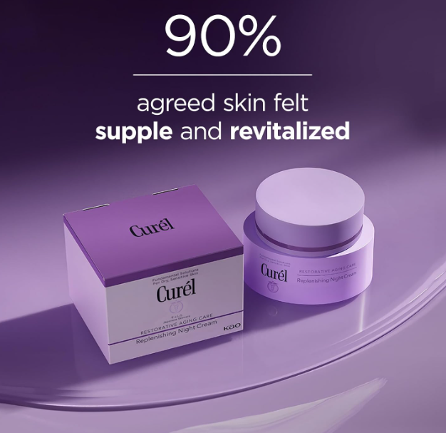 Curél Restorative Aging Care Replenishing Night Cream 40g