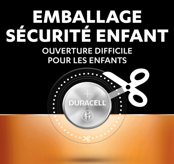 Duracell Lithium Button Batteries 3V Pack of 4