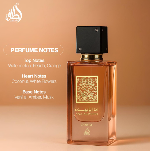 Lattafa Ana Abiyedh Coral Eau De Parfum 60ml