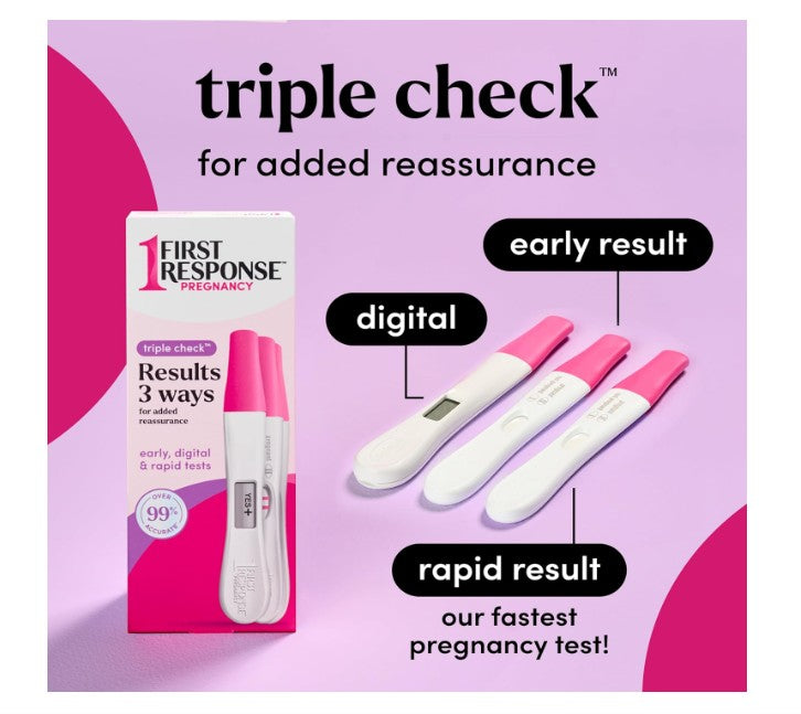 First Response 3-Way Result Pregnancy Test Kit