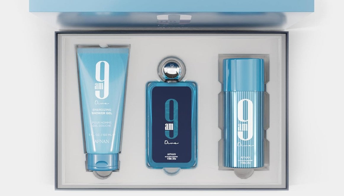 Afnan 9AM Dive Perfume Gift Set for Unisex