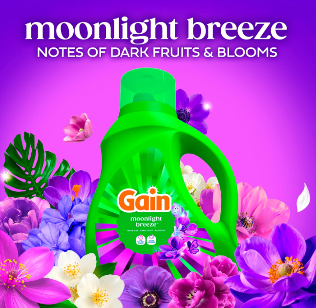 Gain Liquid Laundry Detergent Moonlight Breeze 1.92L 2pck