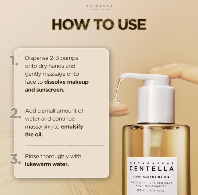SKIN1004 Madagascar Centella Light Cleansing Oil 200ml