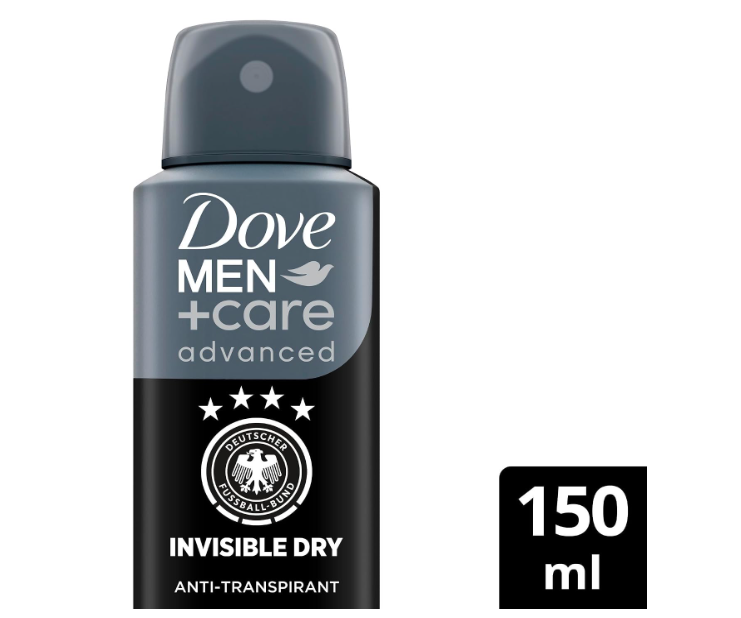Dove Men+Care Advanced Invisible Dry Antiperspirant Deodorant Spray 150ml