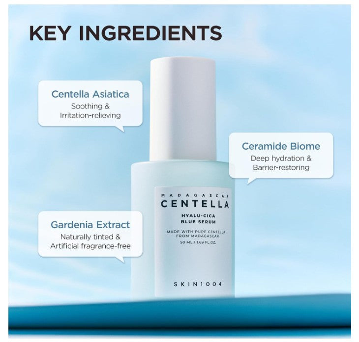 SKIN1004 Madagascar Centella Hyalu-Cica Blue Serum 50ml