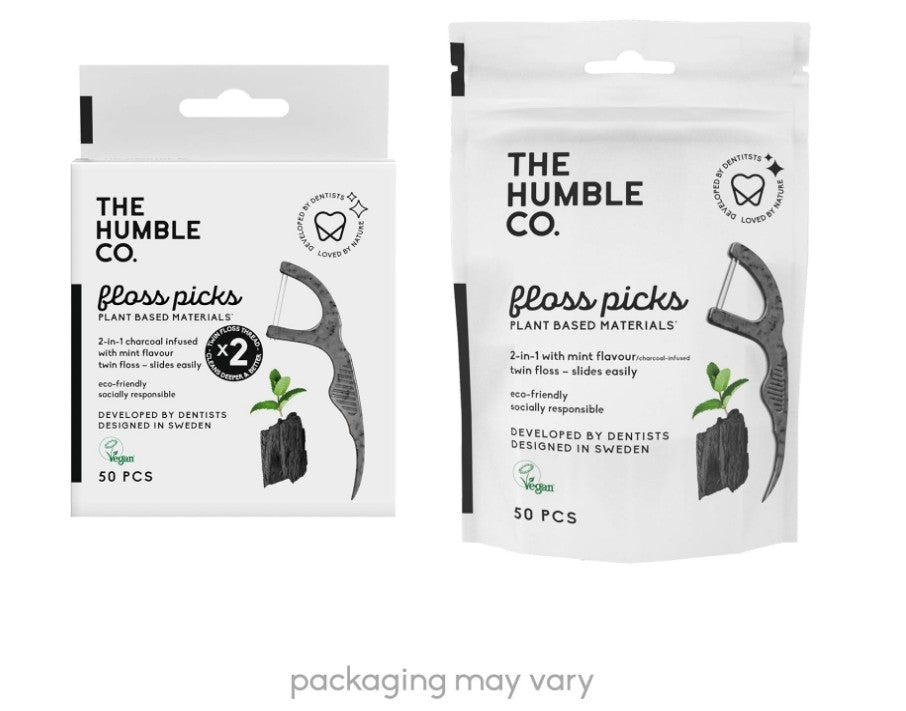 The Humble Co. Plant Based Floss Picks 50 Pack