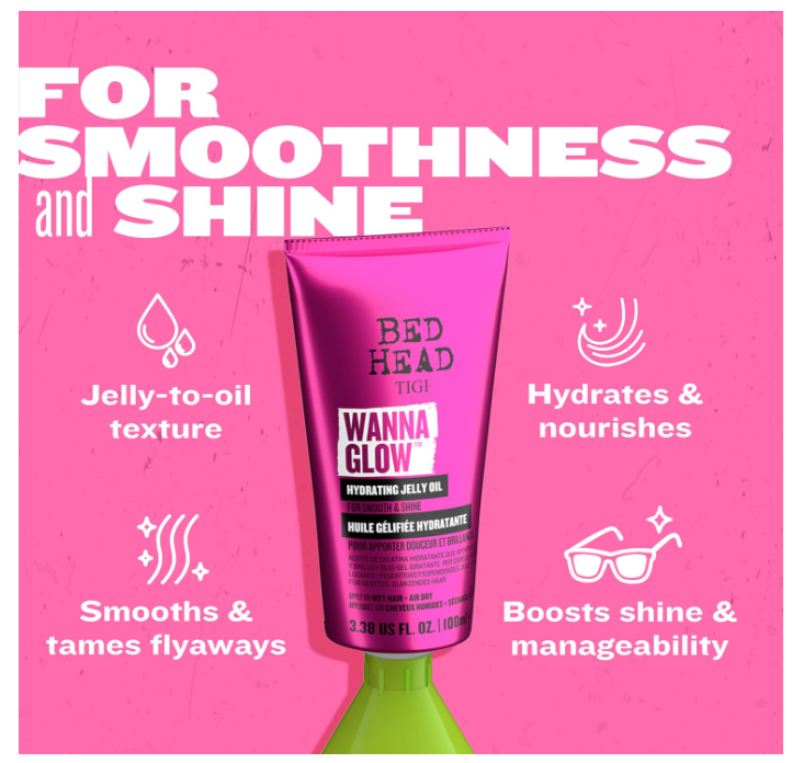 Bed Head by TIGI Wanna Glow Moisturising Jelly Oil 100ml
