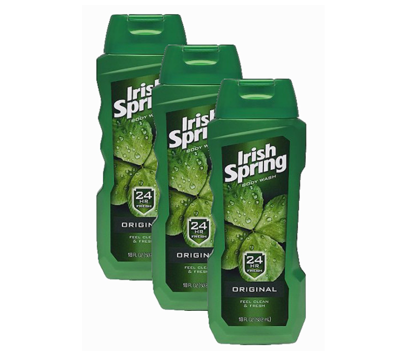 Irish Spring Original Refreshing Body Wash Gel with 24H Fresh Protection 532ml – 3 Pack