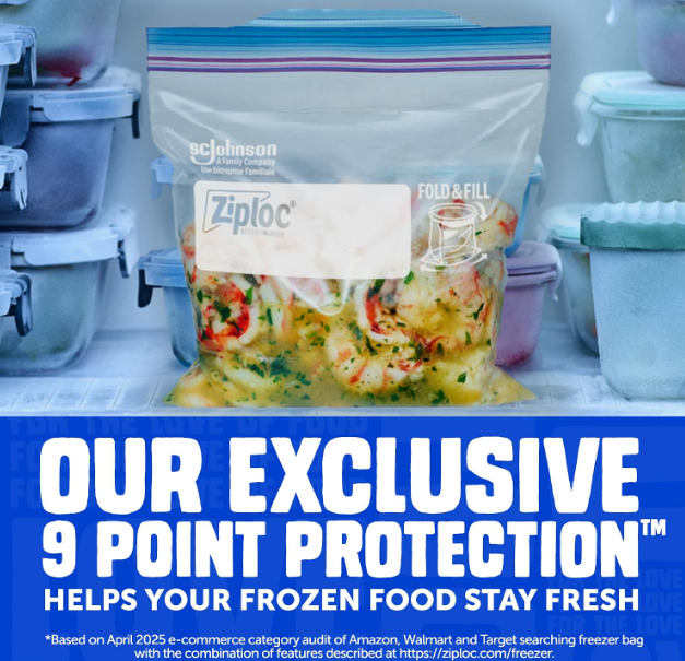 Ziploc Stay Open Design Gallon Freezer Bags 28ct