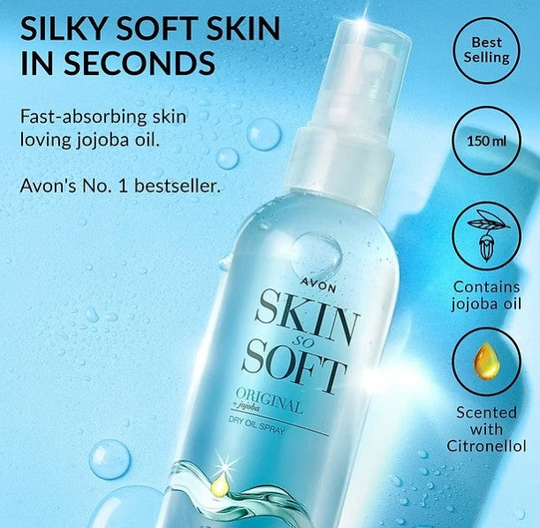 Avon Skin So Soft Original Dry Oil Body Spray 150ml