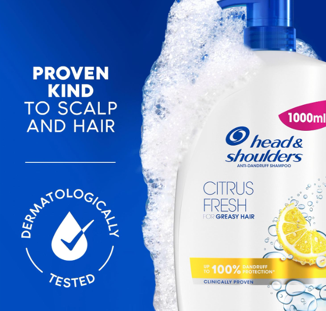 Head & Shoulders Citrus Fresh Anti Dandruff Shampoo 1L