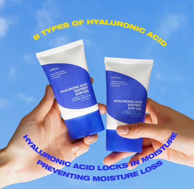 Isntree Hyaluronic Acid Watery Sun Gel SPF50+ PA++++ 2-Pack, 2 x 50ml