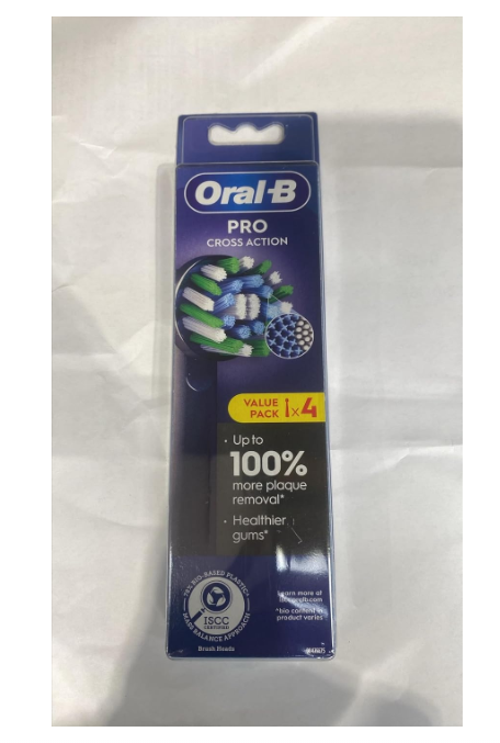 Oral-B Pro Cross Action Electric Toothbrush Heads 4 Pack