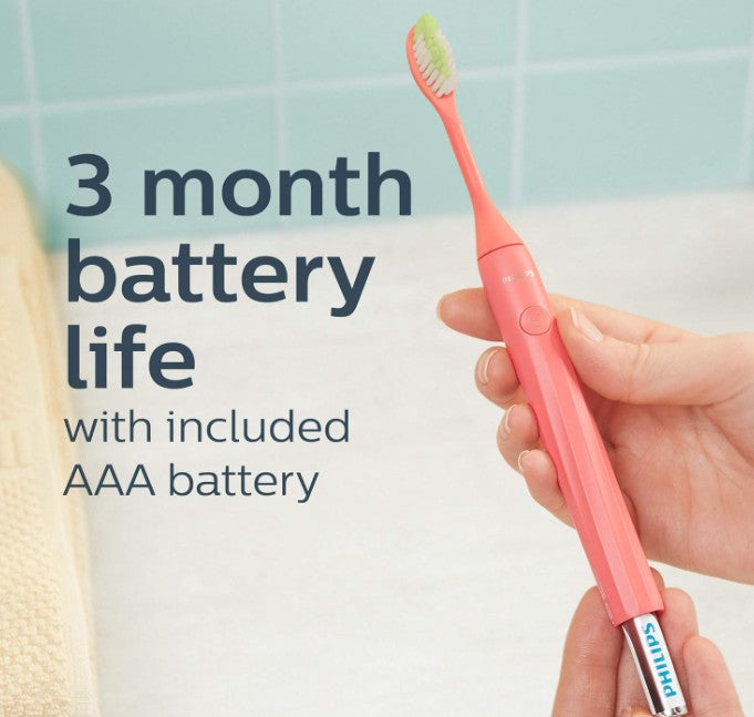 Philips One by Sonicare Battery Toothbrush Coral Miami HY1100/01