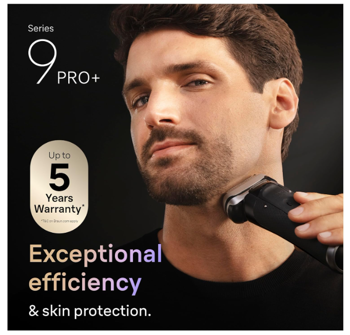 Braun Series 9 PRO+ Electric Shaver Silver
