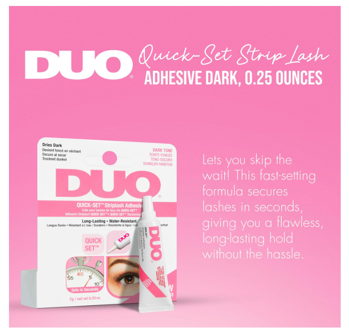 DUO Quick-Set Striplash Adhesive Dark Tone 7g