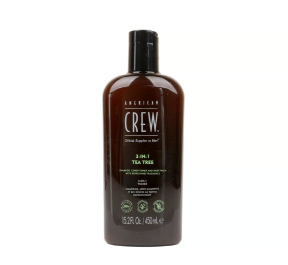American Crew 3-in-1 Tea Tree Shampoo, Conditioner &amp; Body Wash 450ml