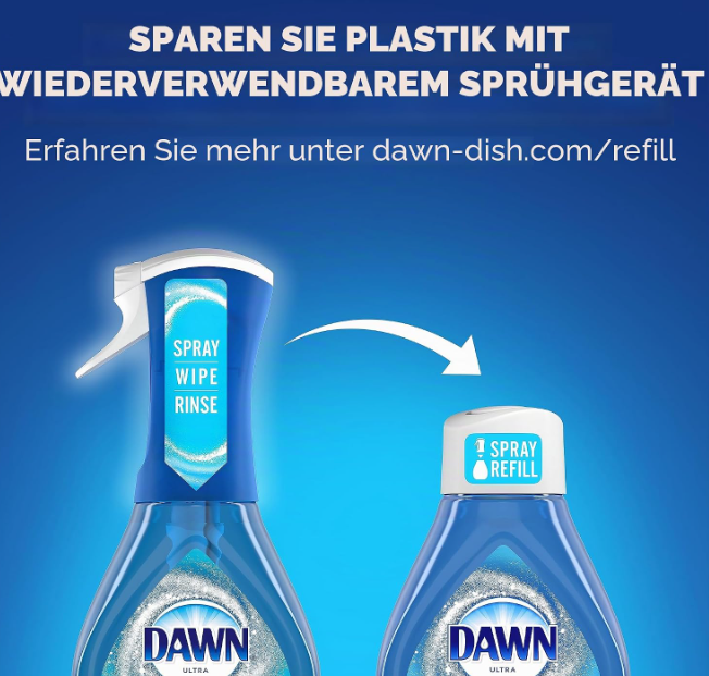 Dawn Platinum Plus Powerwash Dish Spray 64 fl oz w/ 3 Refills Bundle