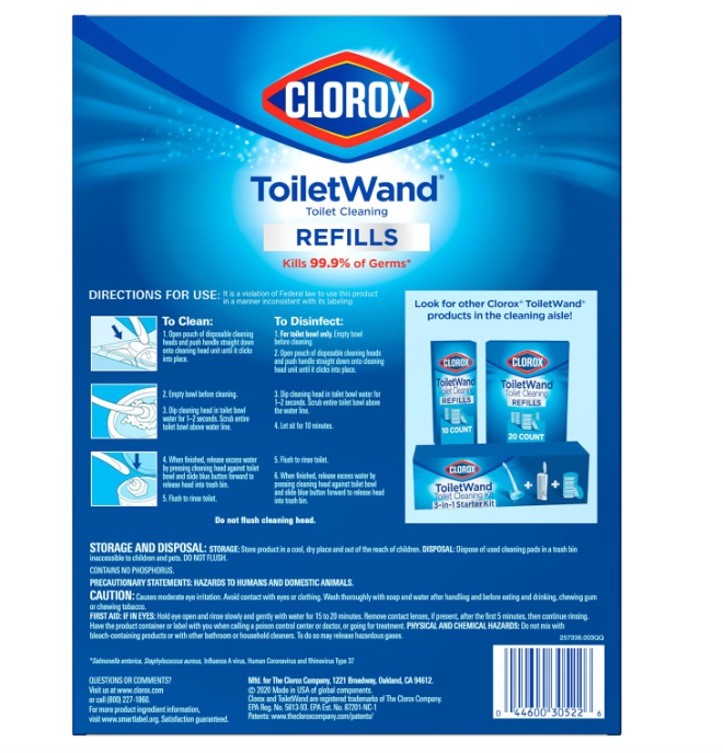Clorox ToiletWand Disinfecting Refills 20 szt.