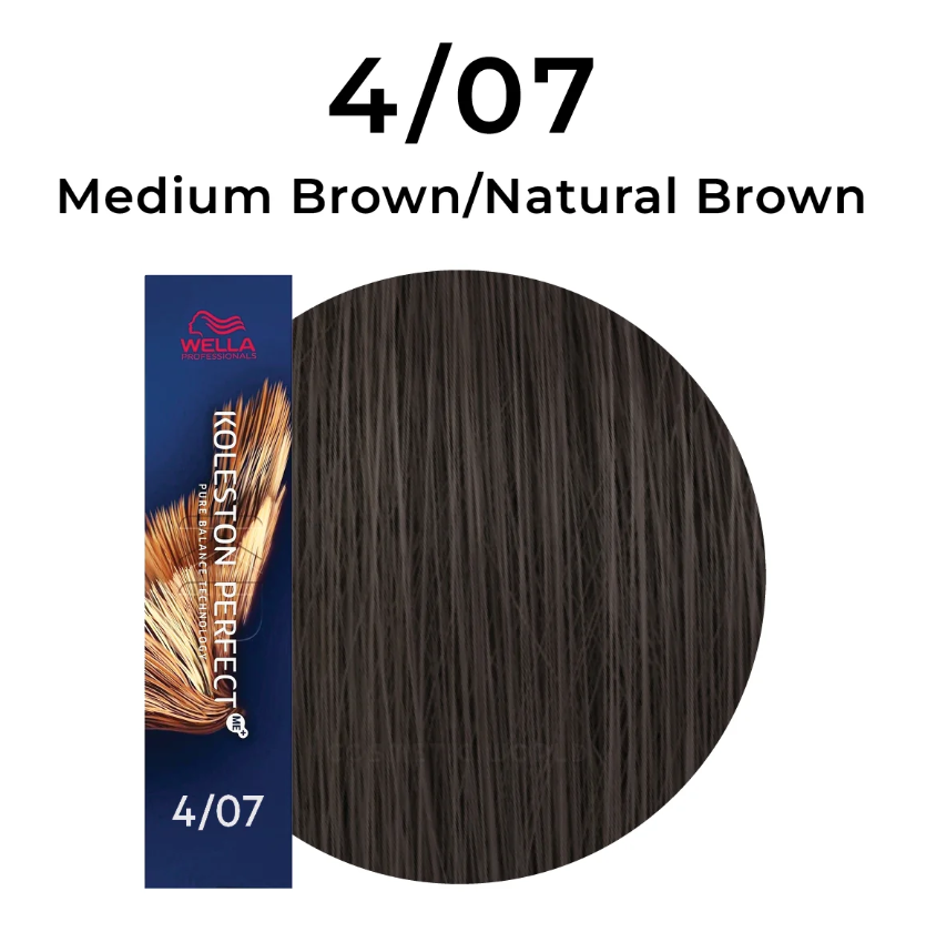 Wella Professionals Koleston Perfect Me+ 4/07 Medium Brown 60ml – 3 Pack