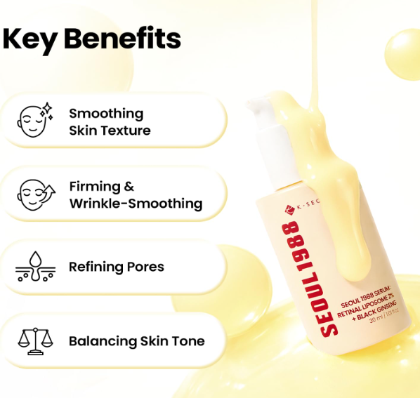 K-Secret Seoul 1988 Serum Retinal Liposome 2% + Black Ginseng 30ml