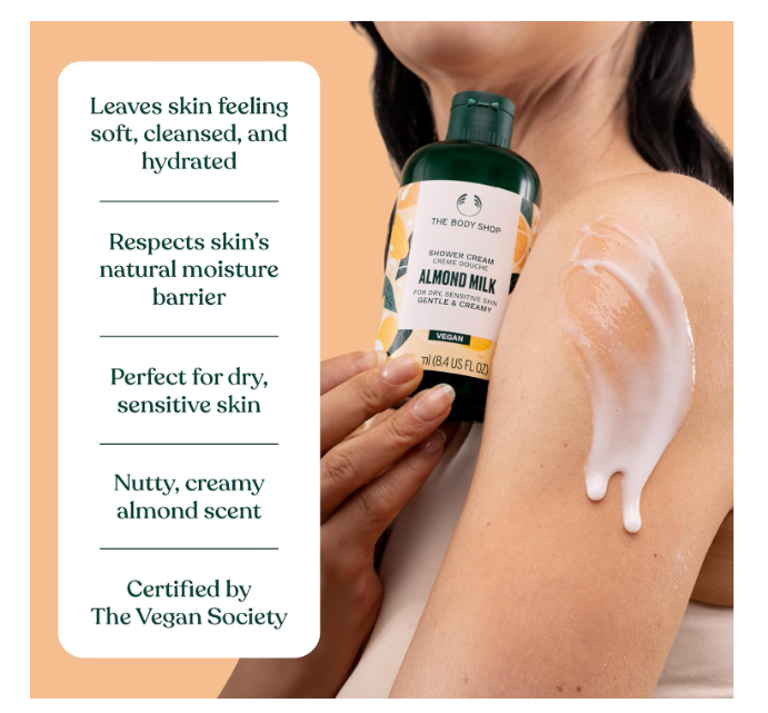 The Body Shop Almond Milk Shower Cream 250ml