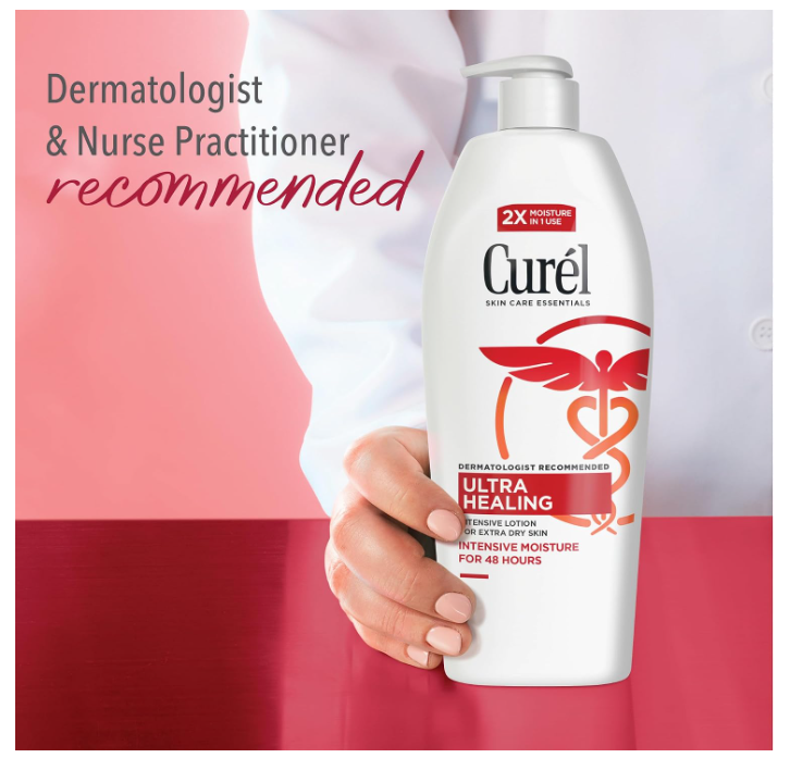 Curel Ultra Healing Lotion Hand and Body Moisturizer for Extra Dry Skin 384ml