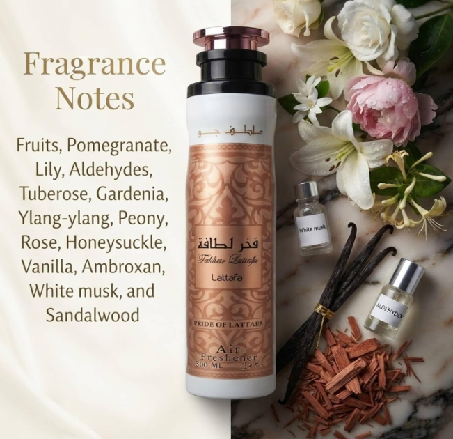 Lattafa Arabian Air Freshener Bundle Rose Gold 3 × 300ml
