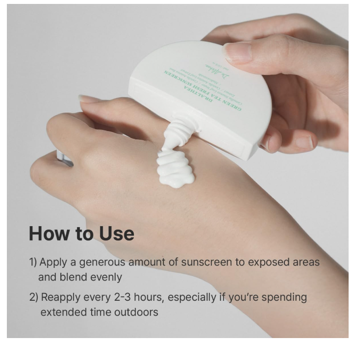 Dr. Althea Green Tea Fresh Sunscreen SPF50+ PA++++ 45ml