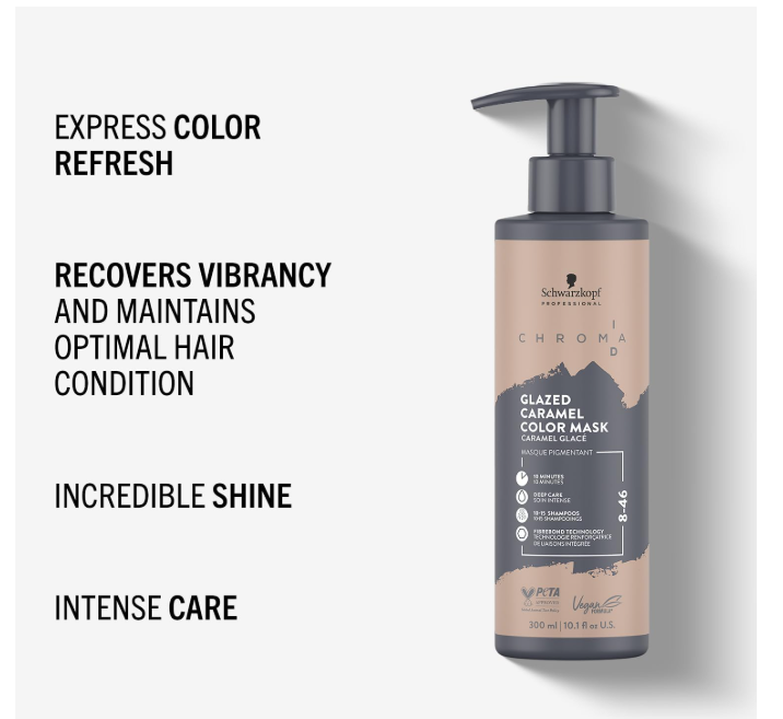 Schwarzkopf Professional Chroma ID Bonding Colour Mask 8-46 Glazed Caramel 300ml