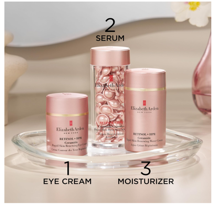 Elizabeth Arden Retinol + HPR Ceramide Capsules Rapid Skin-Renewing Serum 60 Capsules