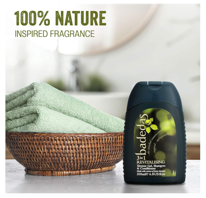Badedas 3in1 Revitalising Shower Gel, Shampoo &amp; Conditioner 200ml