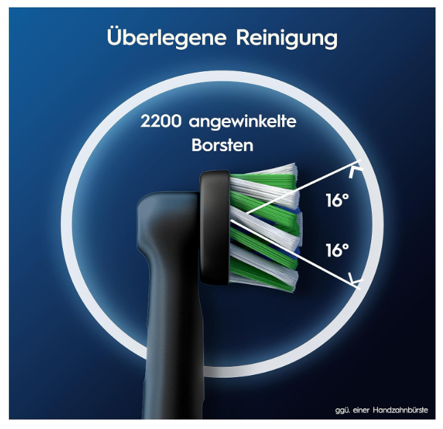 Oral-B Pro CrossAction Replacement Toothbrush Heads Black 10 Pack