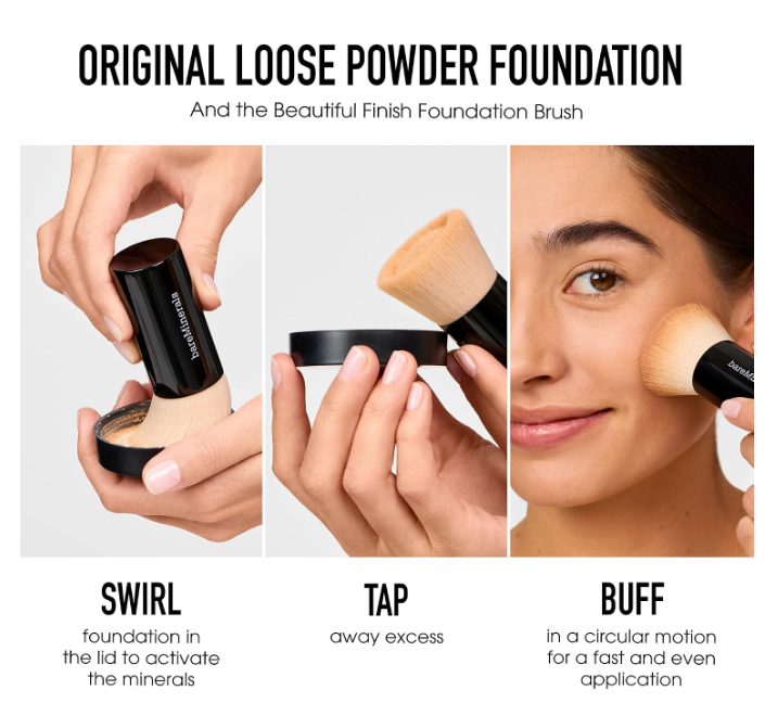 BareMinerals Original Loose Powder Foundation SPF 15 Golden Tan W30 8g