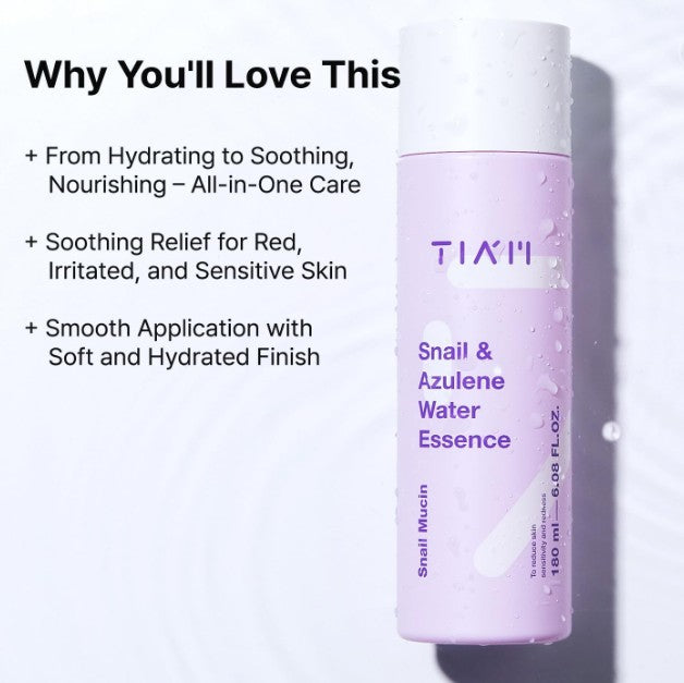 TIAM Snail & Azulene Water Essence 180ml