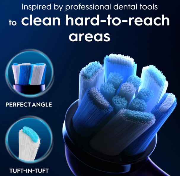 Oral-B iO Ultimate Clean Toothbrush Heads, Black, 4pcs