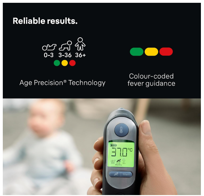Braun ThermoScan 7 Ear Thermometer Black