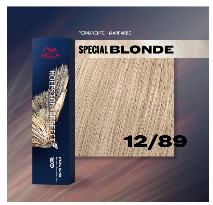Wella Professionals Koleston Perfect Me 12/89 Special Blonde Pearl Cendre 60ml – 2 Pack