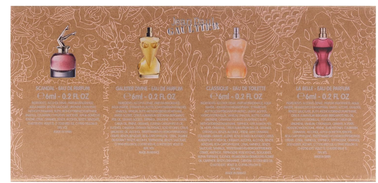 Jean Paul Gaultier Set of 4 Miniatures for Women